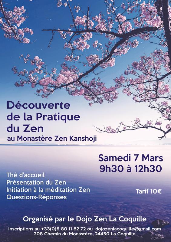 Matinée découverte de la méditation Zen ( Zazen )