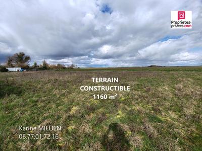 Terrain constructible - 1 160 m²