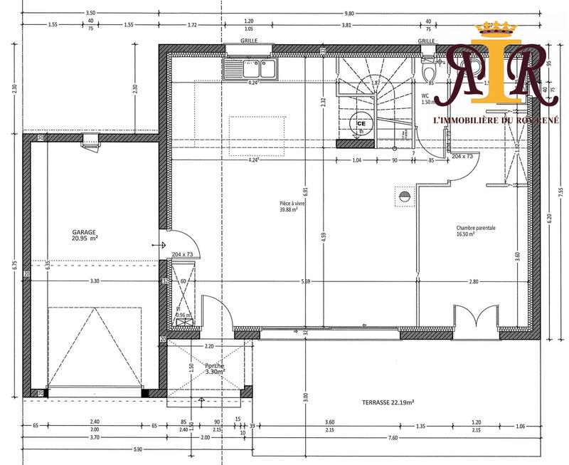 Bastide - 116 m² - 5 pièces