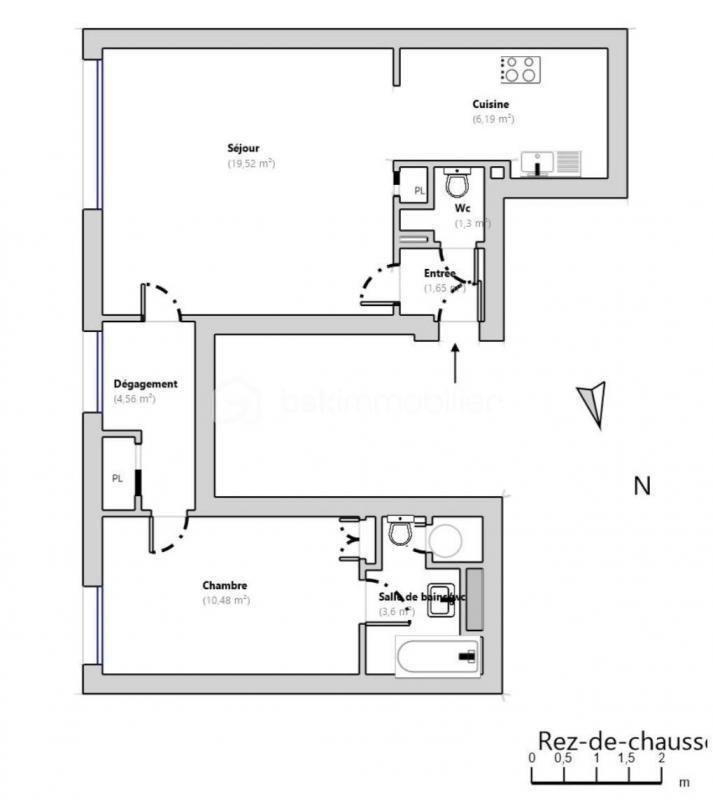 Appartement - 47 m² - 2 pièces