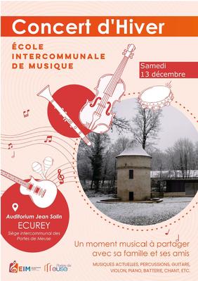 Concert d'hiver de l'école intercommunale de musique