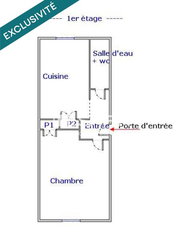 Appartement - 35 m² - 1 pièce