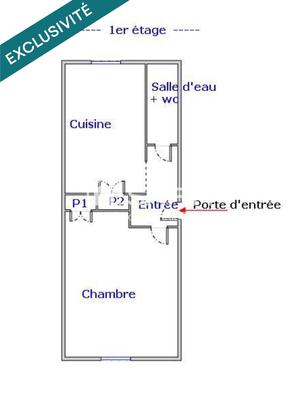 Appartement - 35 m² - 1 pièce