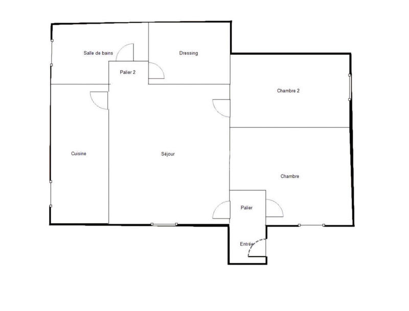 Appartement - 57 m² - 3 pièces