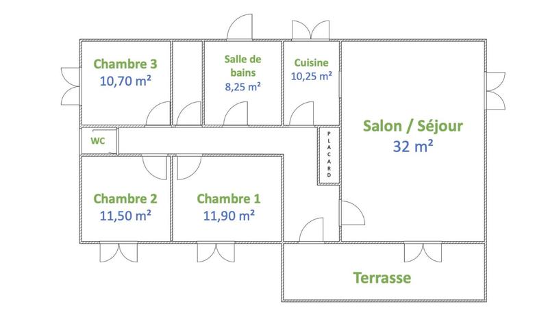 Maison - 97 m² - 4 pièces