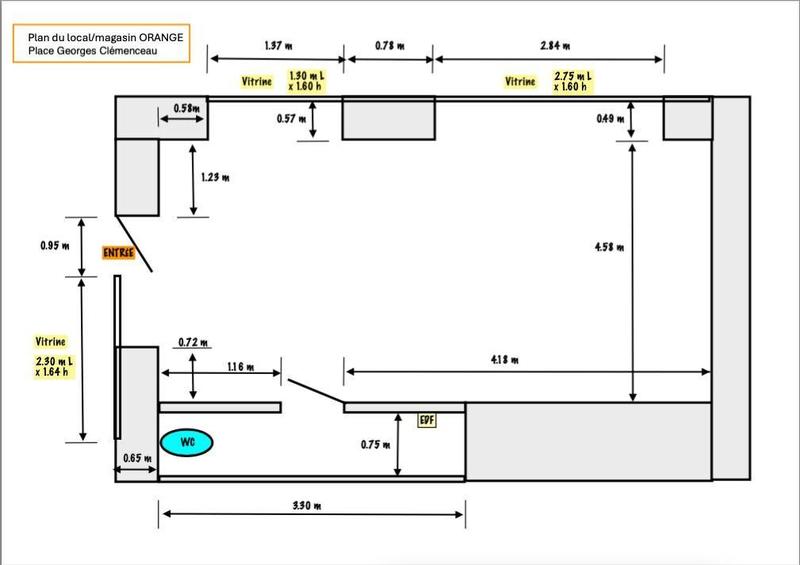 Local commercial - 32 m²