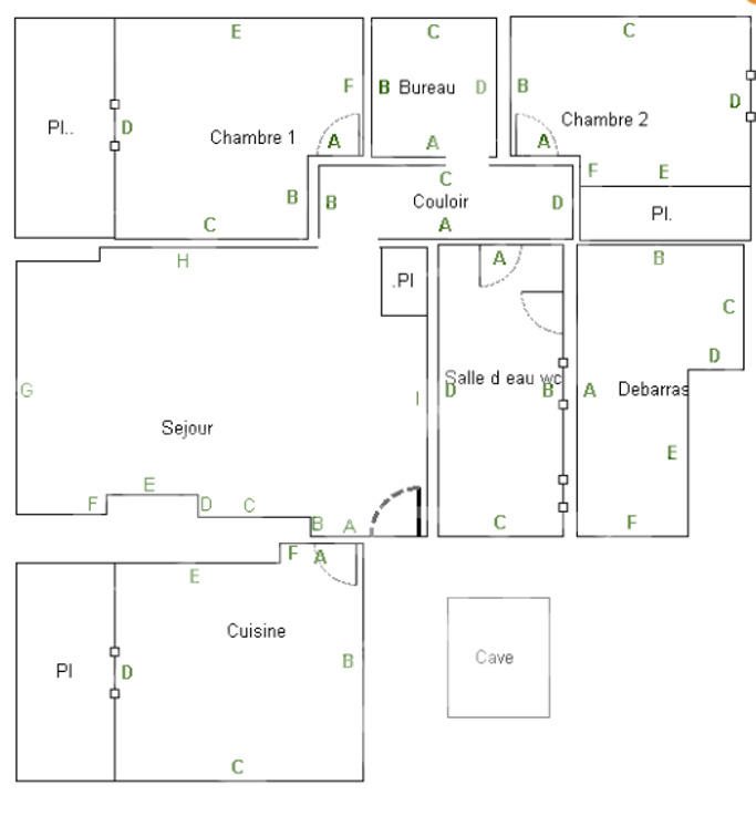 Appartement - 85 m² - 3 pièces