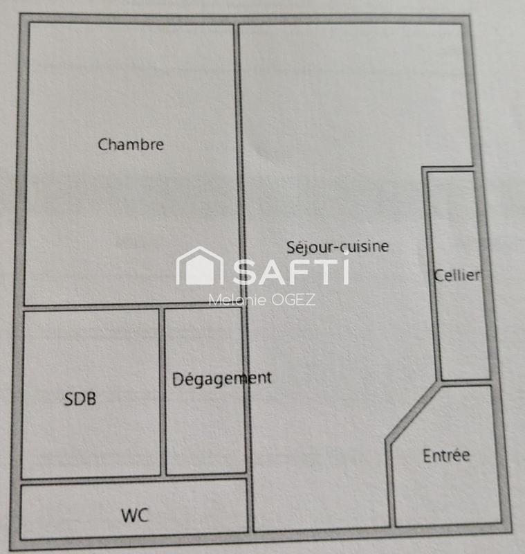 Appartement - 45 m² - 2 pièces