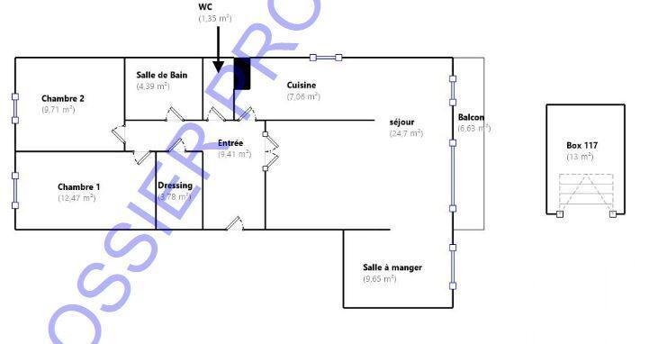 Appartement - 83 m² - 4 pièces