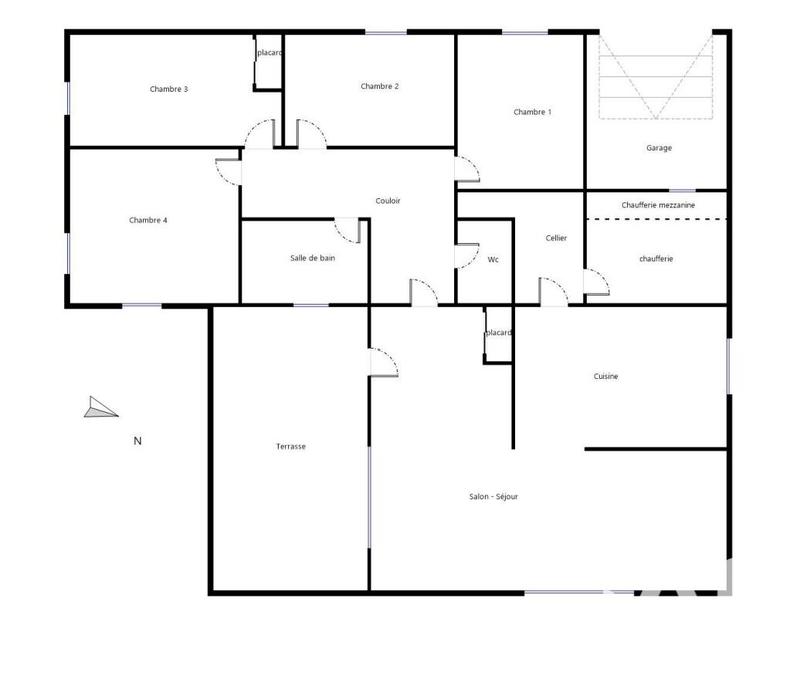 Maison - 130 m² - 5 pièces