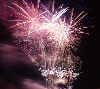 Feu d'artifice de Noël