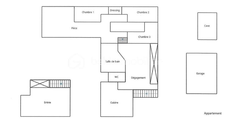 Duplex - 126 m² - 6 pièces