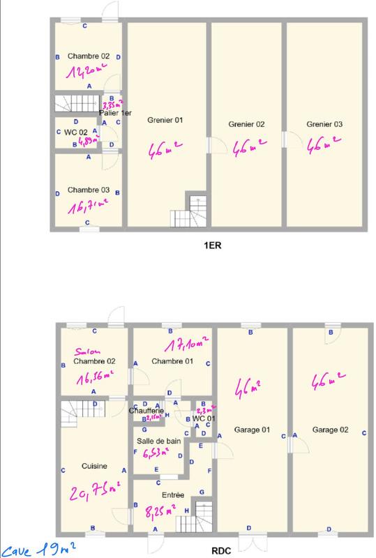 Maison en pierre - 110 m² - 4 pièces