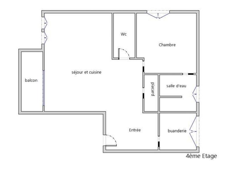 Appartement - 44 m² - 2 pièces