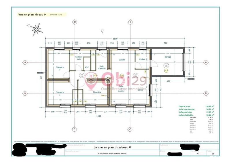 Maison - 92 m² - 4 pièces