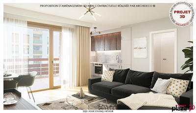 Appartement - 44 m² - 2 pièces