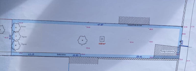 Terrain - 450 m²