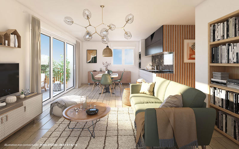 Appartement - 38 à 60 m² - 2 à 3 pièces