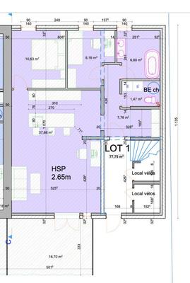 Appartement - 84 m² - 3 pièces