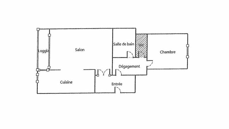 Appartement - 57 m² - 2 pièces