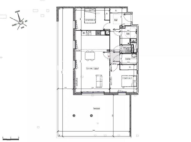 Appartement - 77 m² - 3 pièces