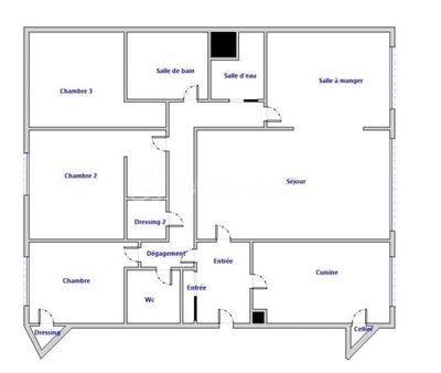 Appartement - 95 m² - 5 pièces