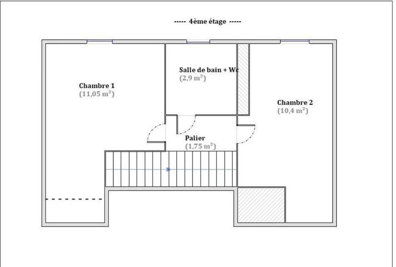 Duplex - 62 m² - 3 pièces