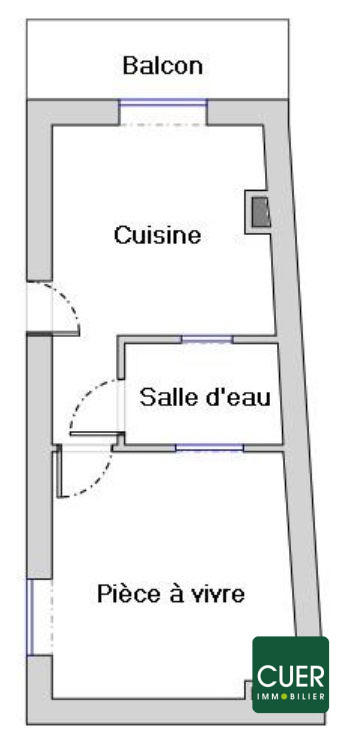 Appartement - 27 m² - 1 pièce