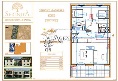 Appartement - 66 m² - 3 pièces