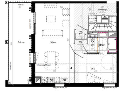 Appartement - 104 m² - 4 pièces