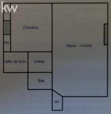 Appartement - 39 m² - 2 pièces