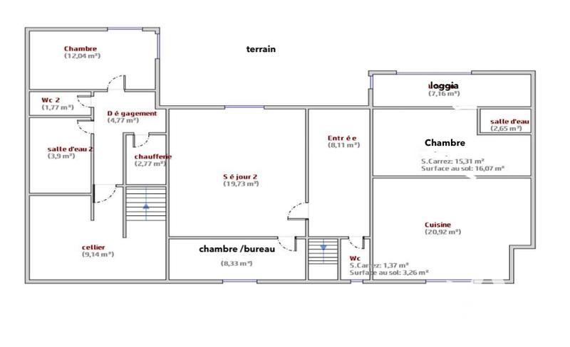 Maison - 118 m² - 4 pièces