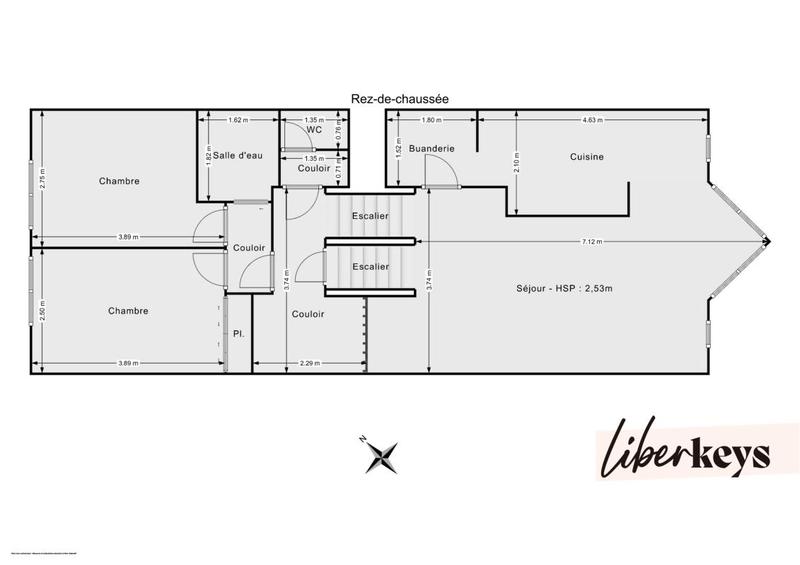 Appartement - 71 m² - 3 pièces