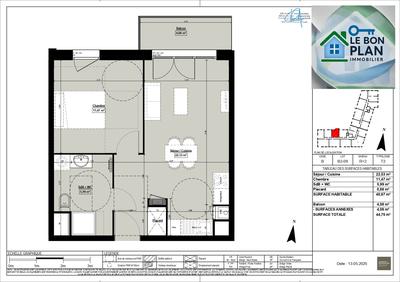 Appartement - 41 m² - 2 pièces