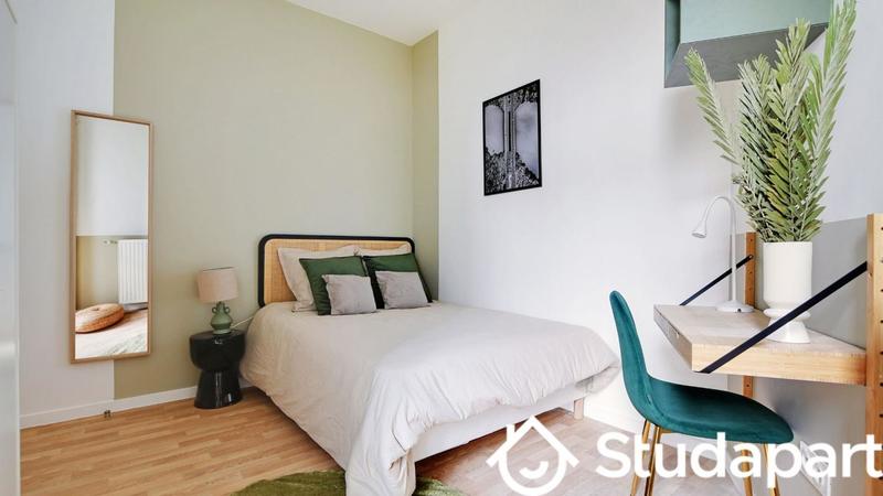 Chambre - 9 m² - 1 pièce