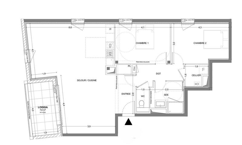 Appartement - 87 m² - 3 pièces