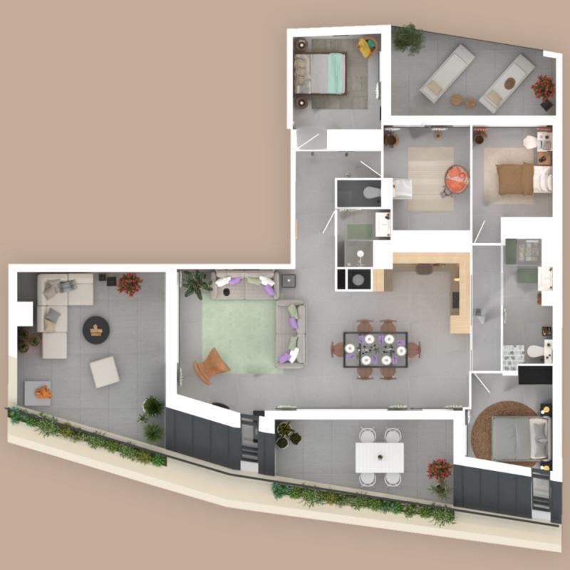 Appartement - 109 m² - 5 pièces