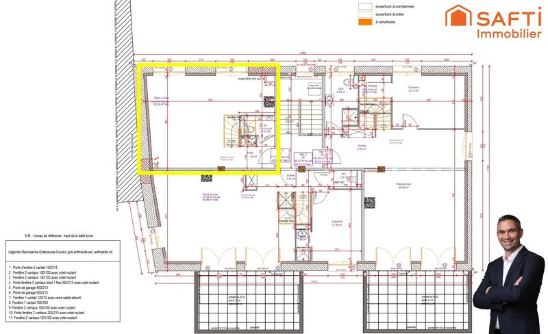 Appartement - 63 m² - 3 pièces