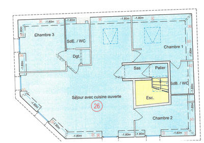 Appartement - 86 m² - 4 pièces