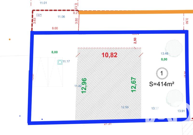 Terrain - 414 m²