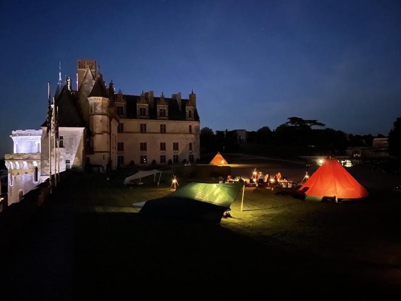 Bivouac « une nuit au jardin » au château royal d'Amboise