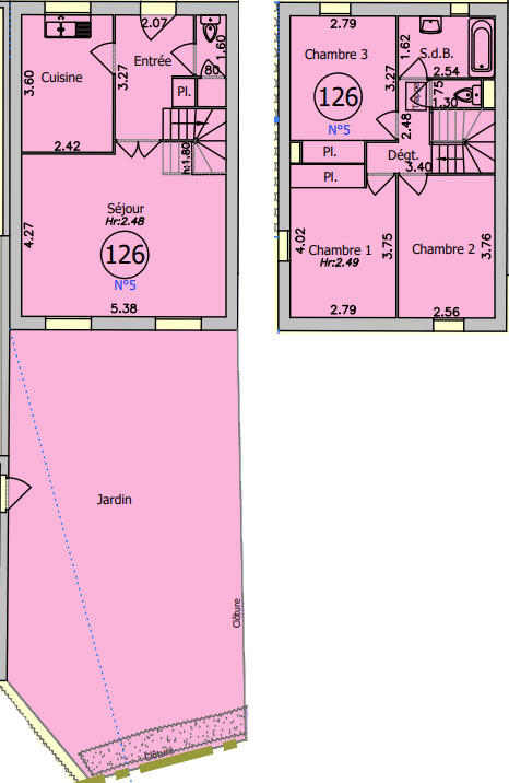 Maison - 78 m² - 4 pièces
