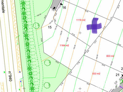 Terrain constructible - 1 119 m²