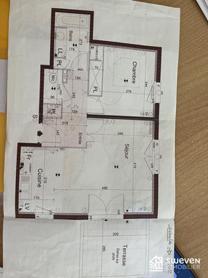 Appartement - 52 m² - 2 pièces