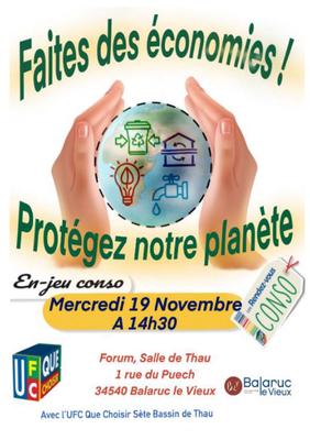 Conférence Jeu : Faites des Économies, Protéger Notre Planète