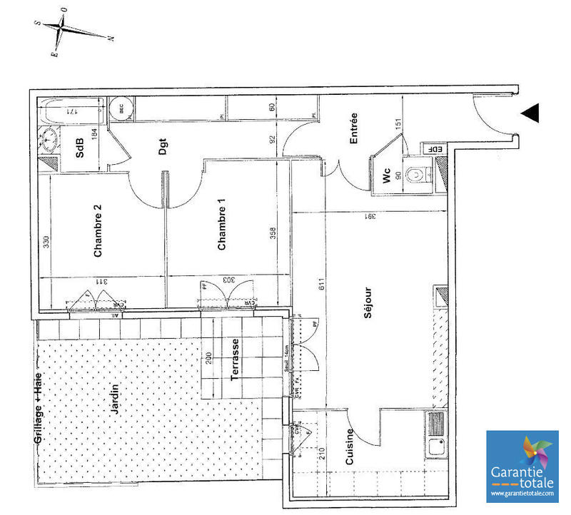 Appartement - 70 m² - 3 pièces