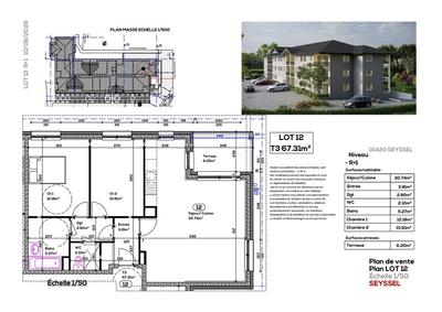 Appartement - 67 m² - 3 pièces