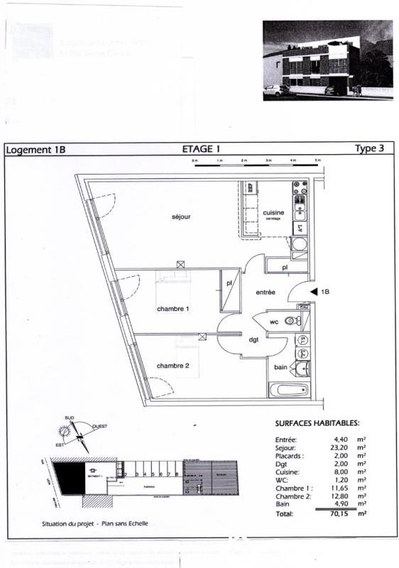Chambre - 12 m² - 1 pièce