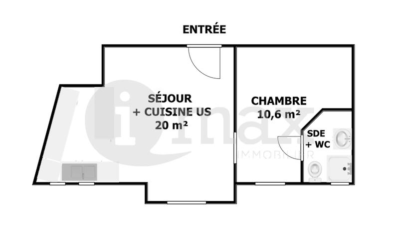 Appartement - 34 m² - 2 pièces