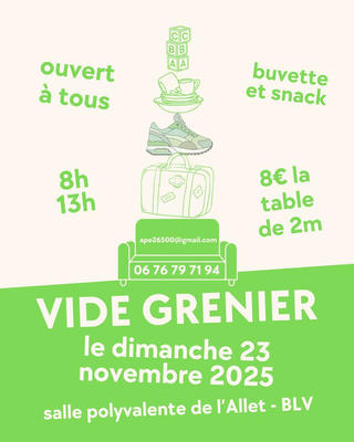 Vide-grenier de l'ape école jean moulin